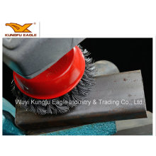 Stainless Crimped Wire Cup Brush with Nut